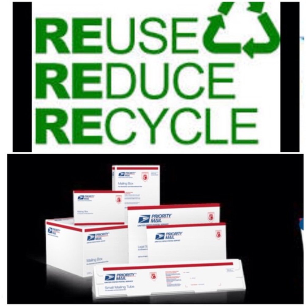 I reuse packaging and packing supplies